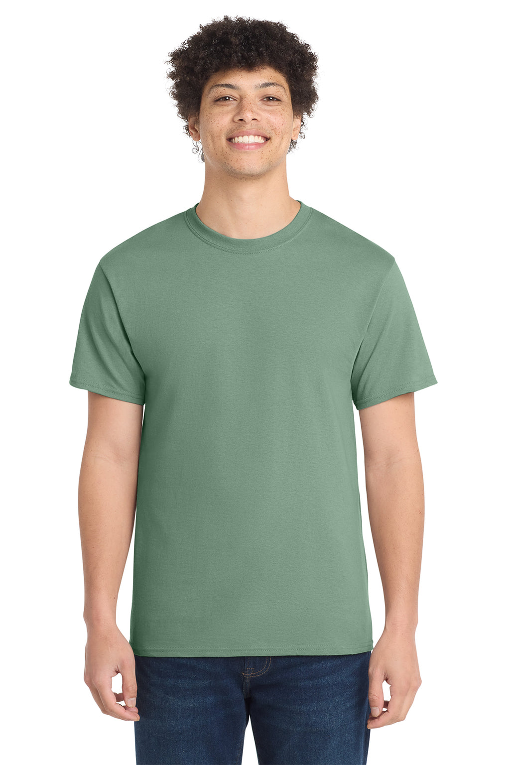 Port & Co Core Cotton Tee - Laurel Green