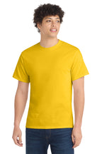 Port & Co Core Cotton Tee - Lemon Yellow