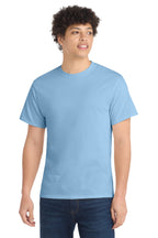 Port & Co Core Cotton Tee - Light Blue