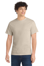 Port & Co Core Cotton Tee - Light Sand