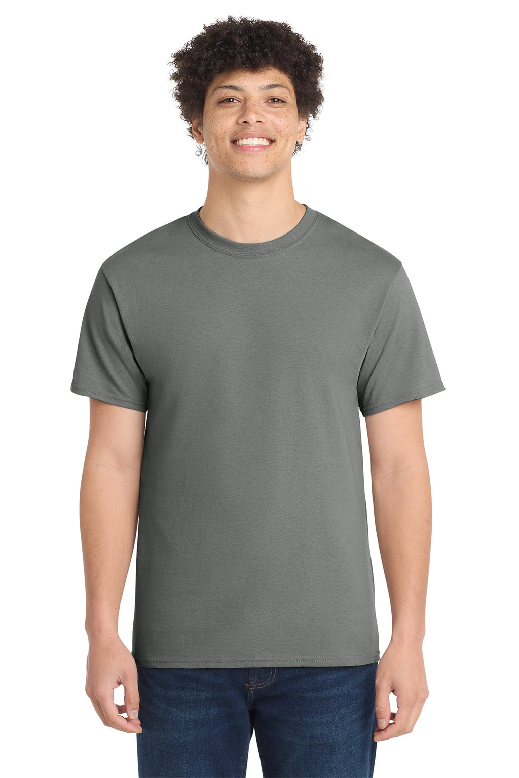 Port & Co Core Cotton Tee - Medium Grey