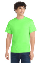 Port & Co Core Cotton Tee - Neon Green