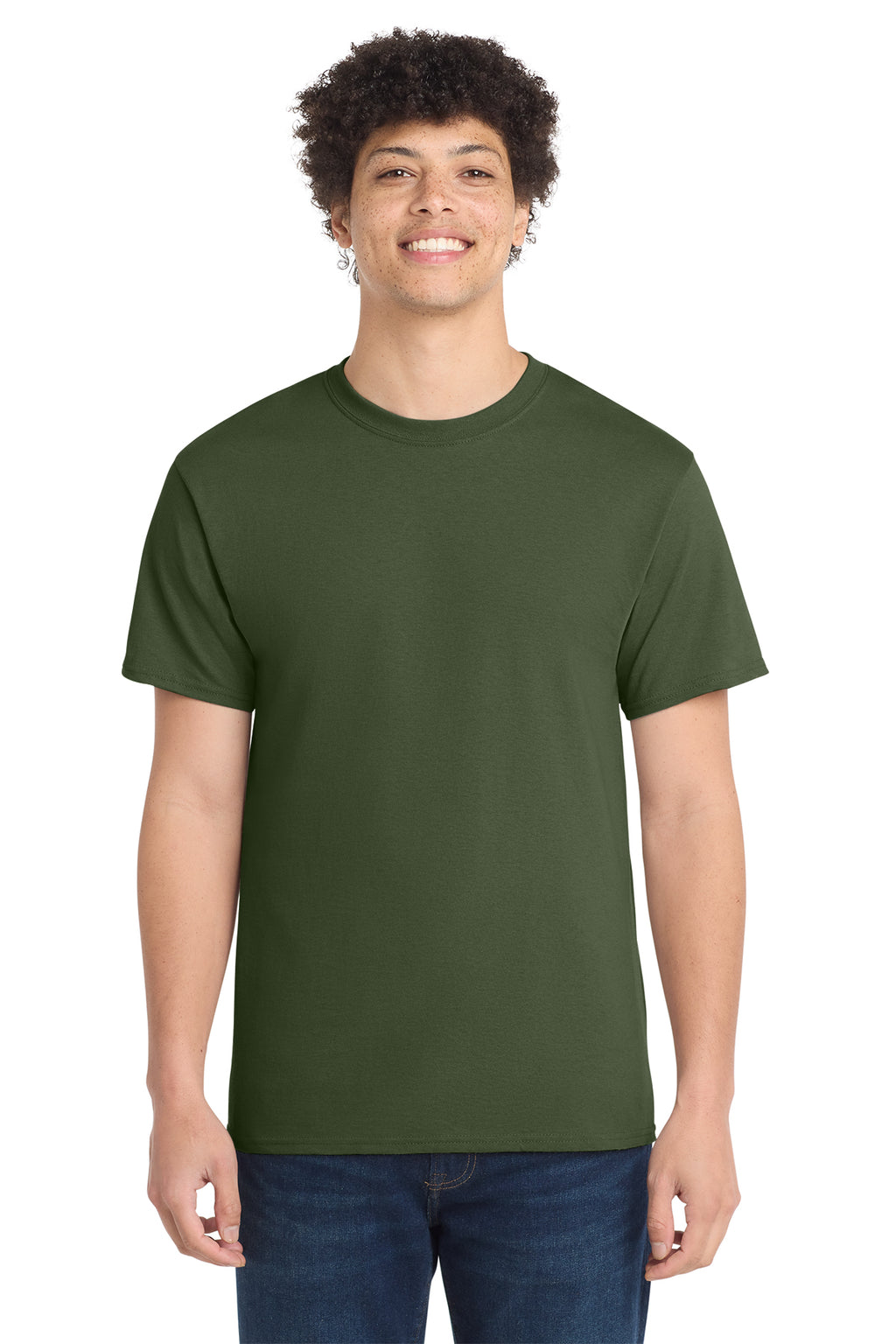 Port & Co Core Cotton Tee - Olive