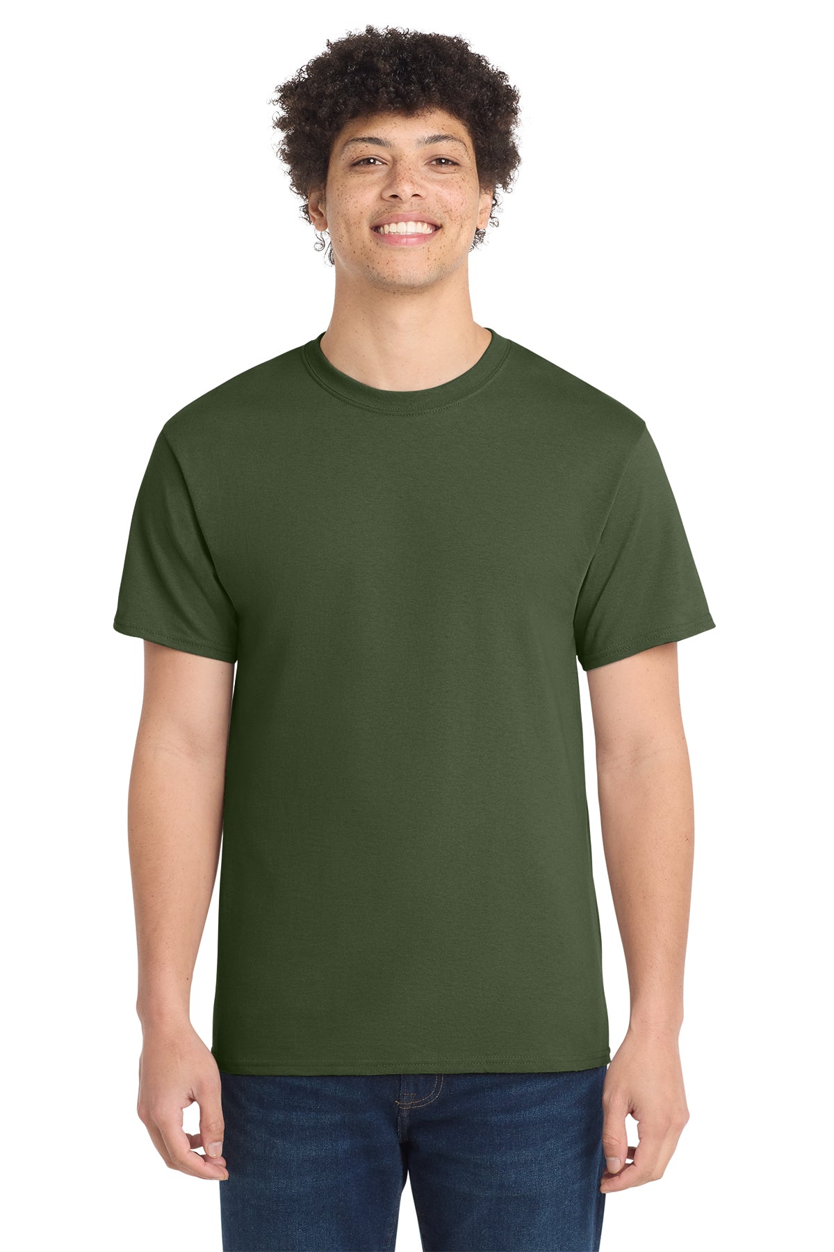 Port & Co Core Cotton Tee - Olive