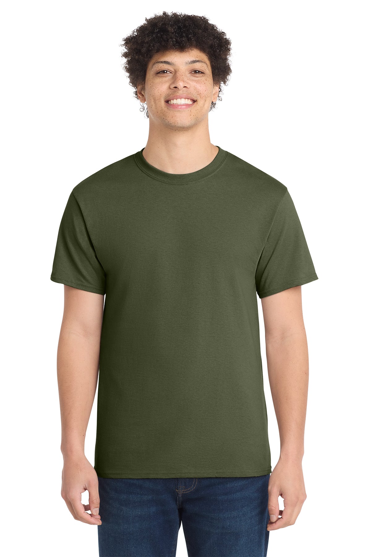 Port & Co Core Cotton Tee - Olive Drab Green