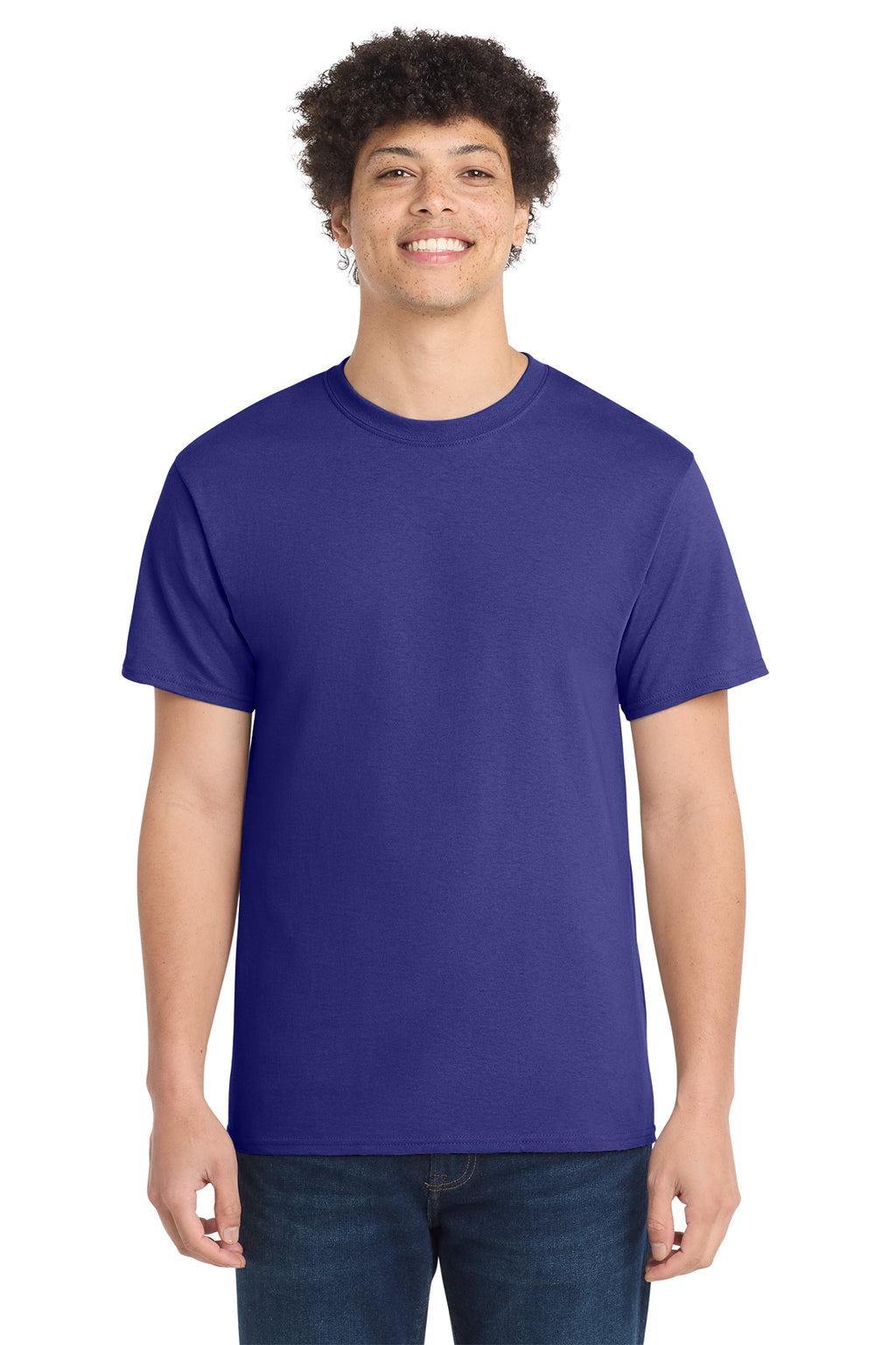 Port & Co Core Cotton Tee - Purple