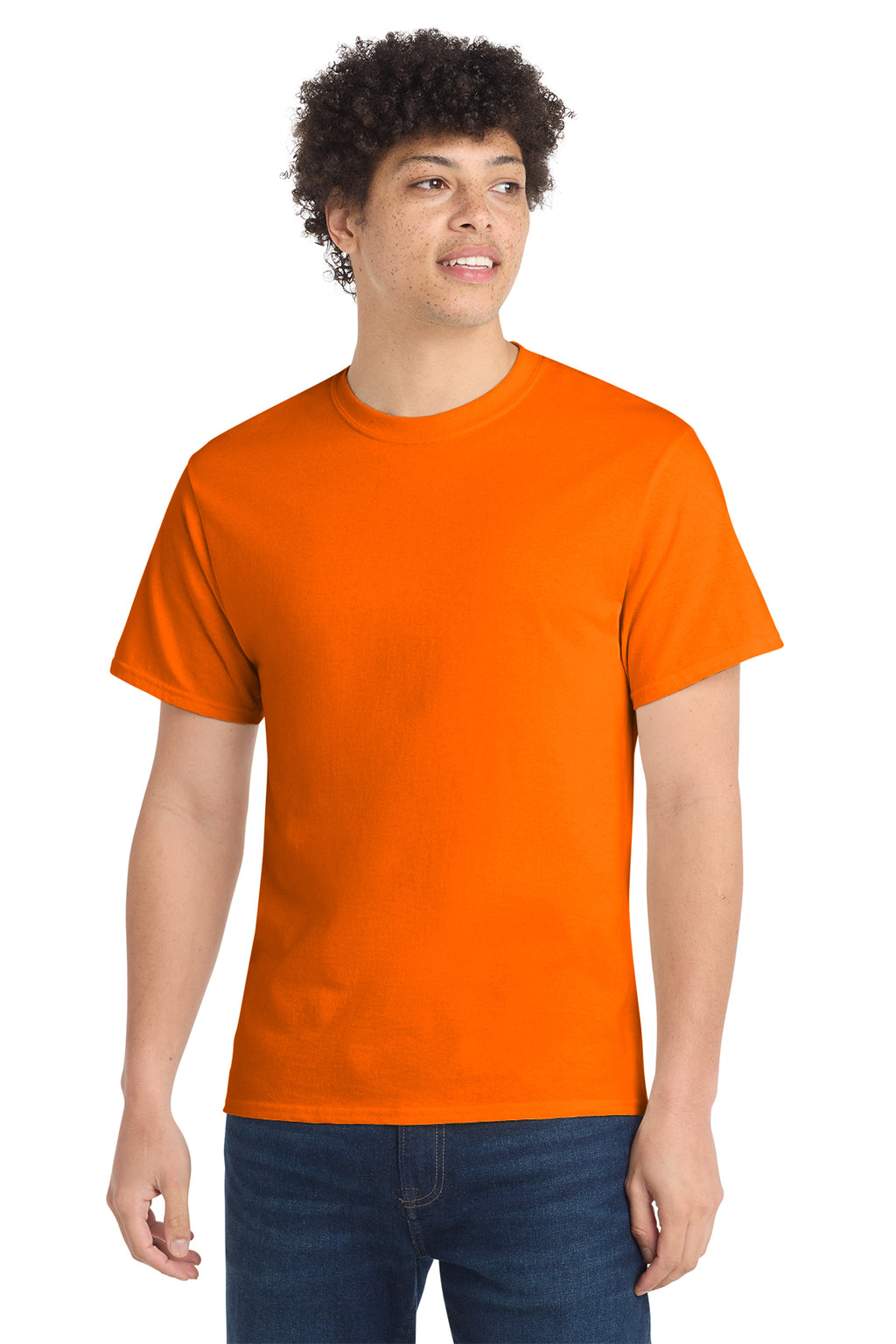 Port & Co Core Cotton Tee - S. Orange