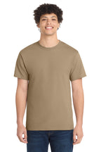 Port & Co Core Cotton Tee - Sand