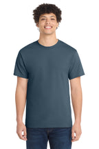 Port & Co Core Cotton Tee - Steel Blue