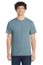 Port & Co Core Cotton Tee - Stonewashed Blue