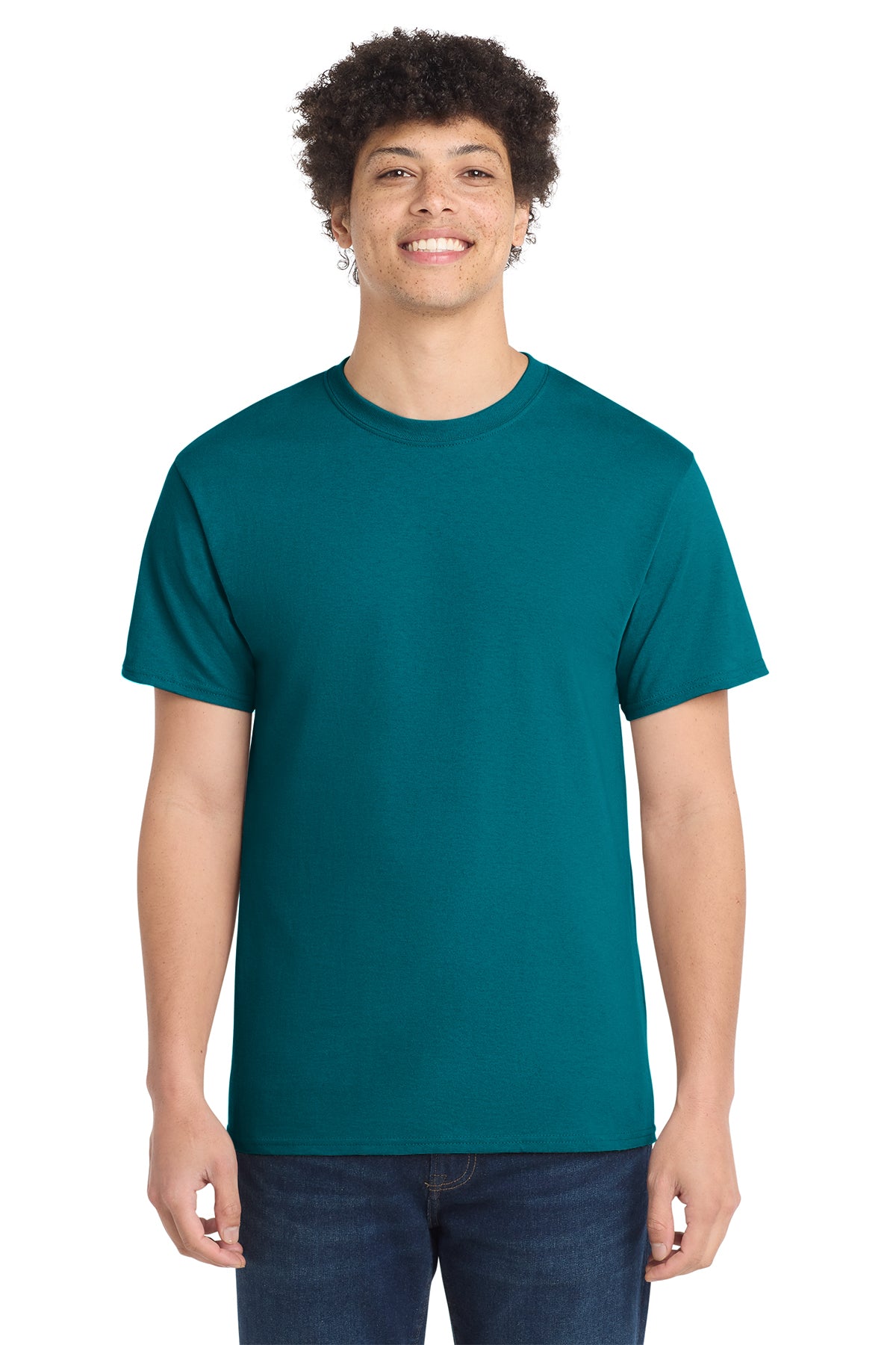 Port & Co Core Cotton Tee - Teal