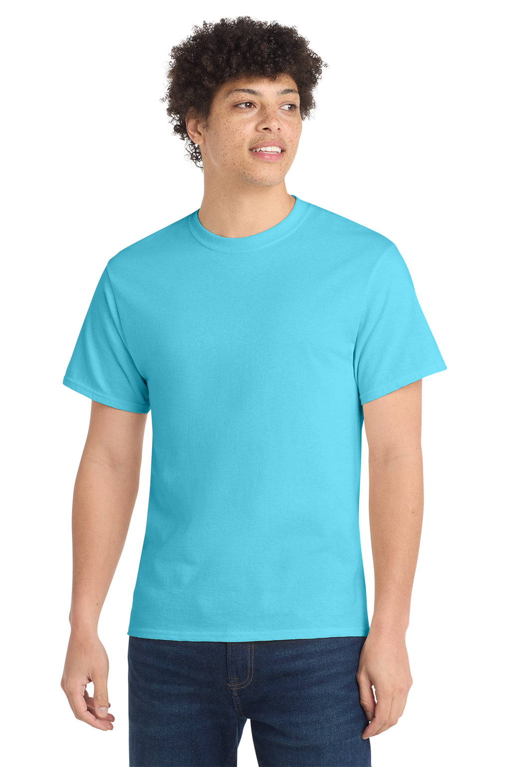 Port & Co Core Cotton Tee - Tidal Wave