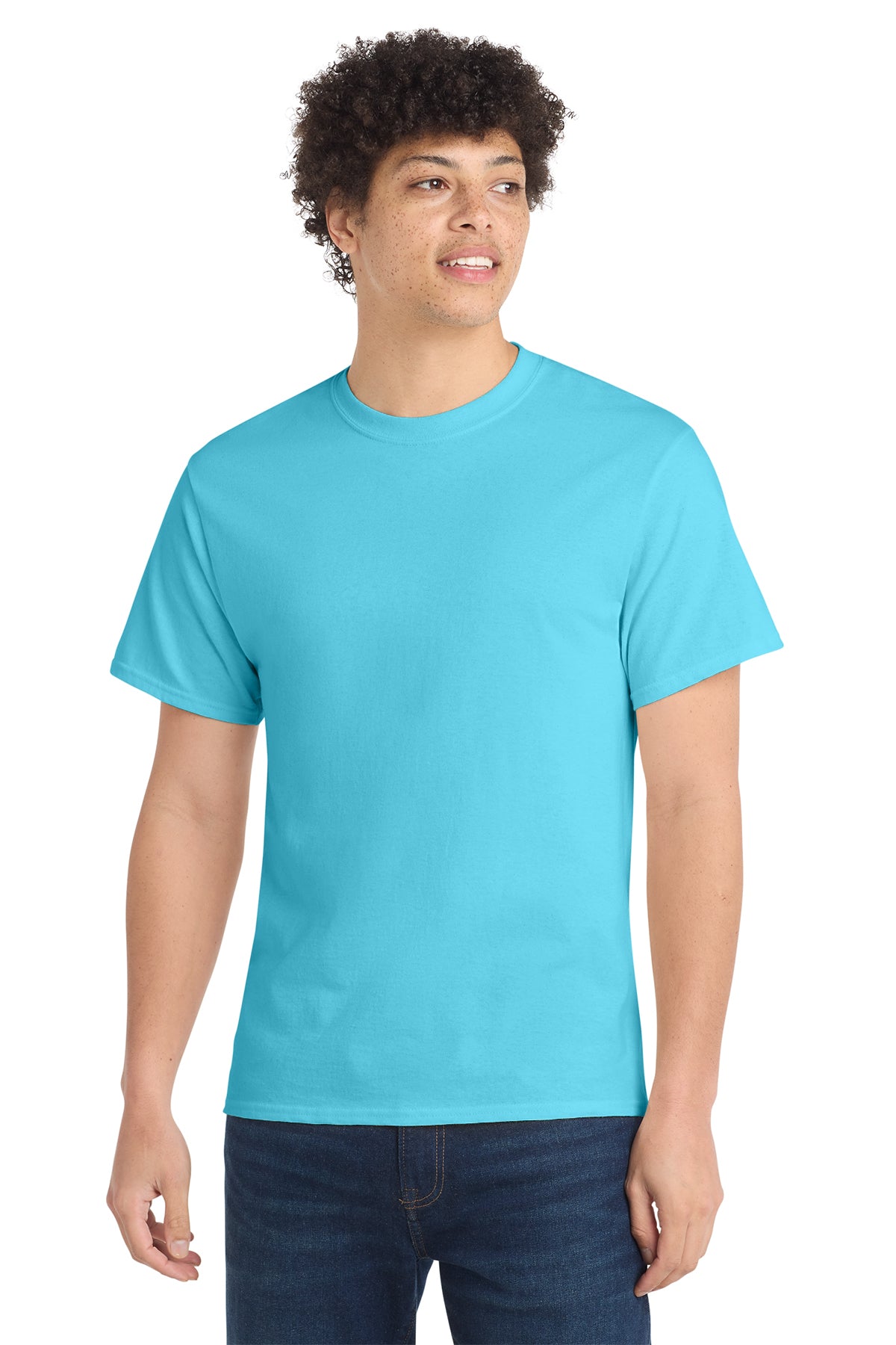 Port & Co Core Cotton Tee - Tidal Wave