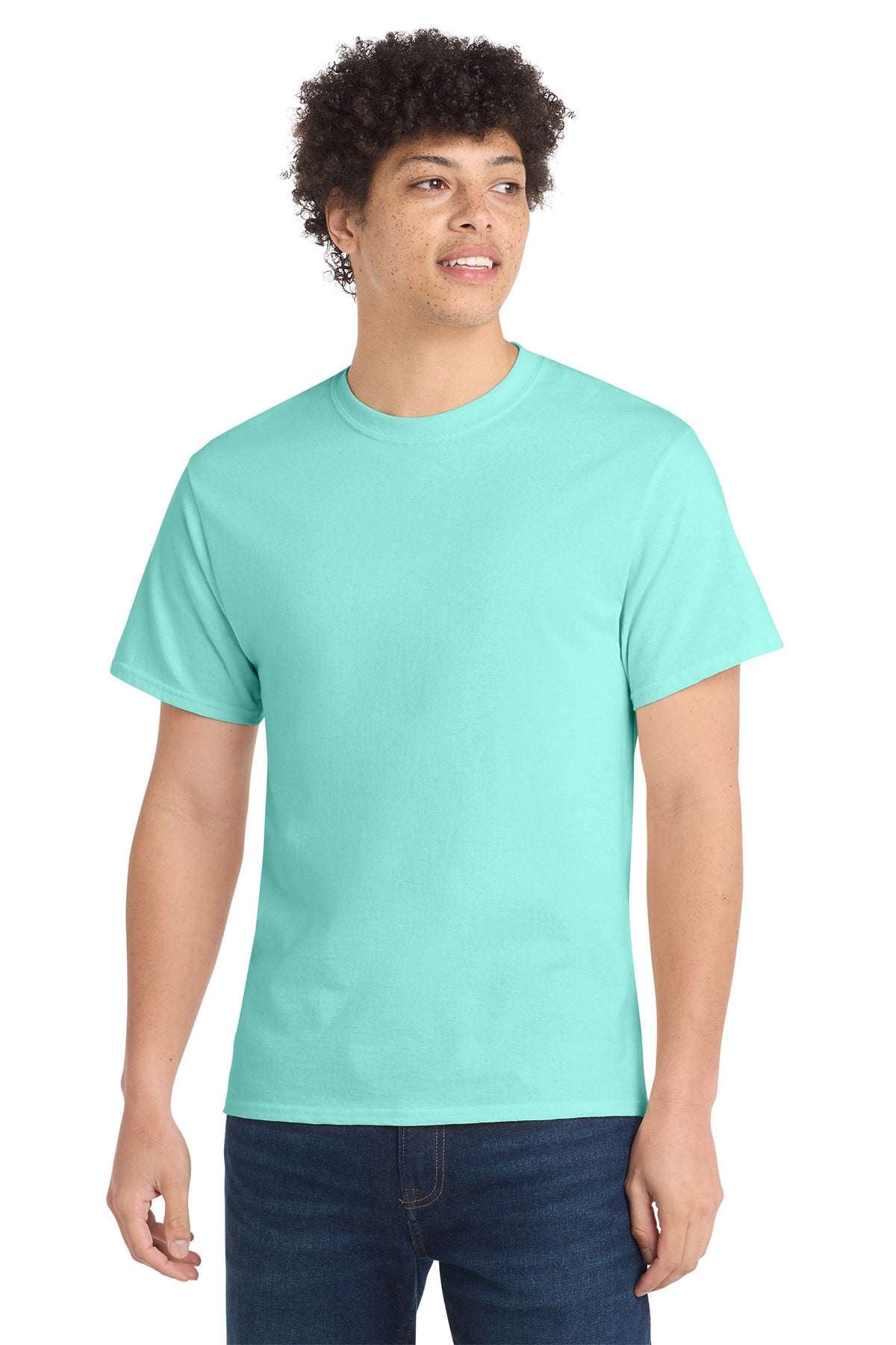 Port & Co Core Cotton Tee - True Celadon