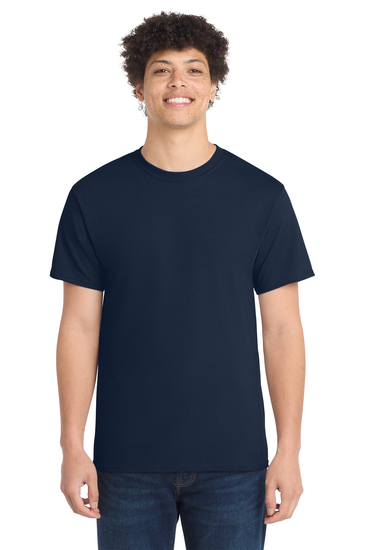 Port & Co Core Cotton Tee - True Navy
