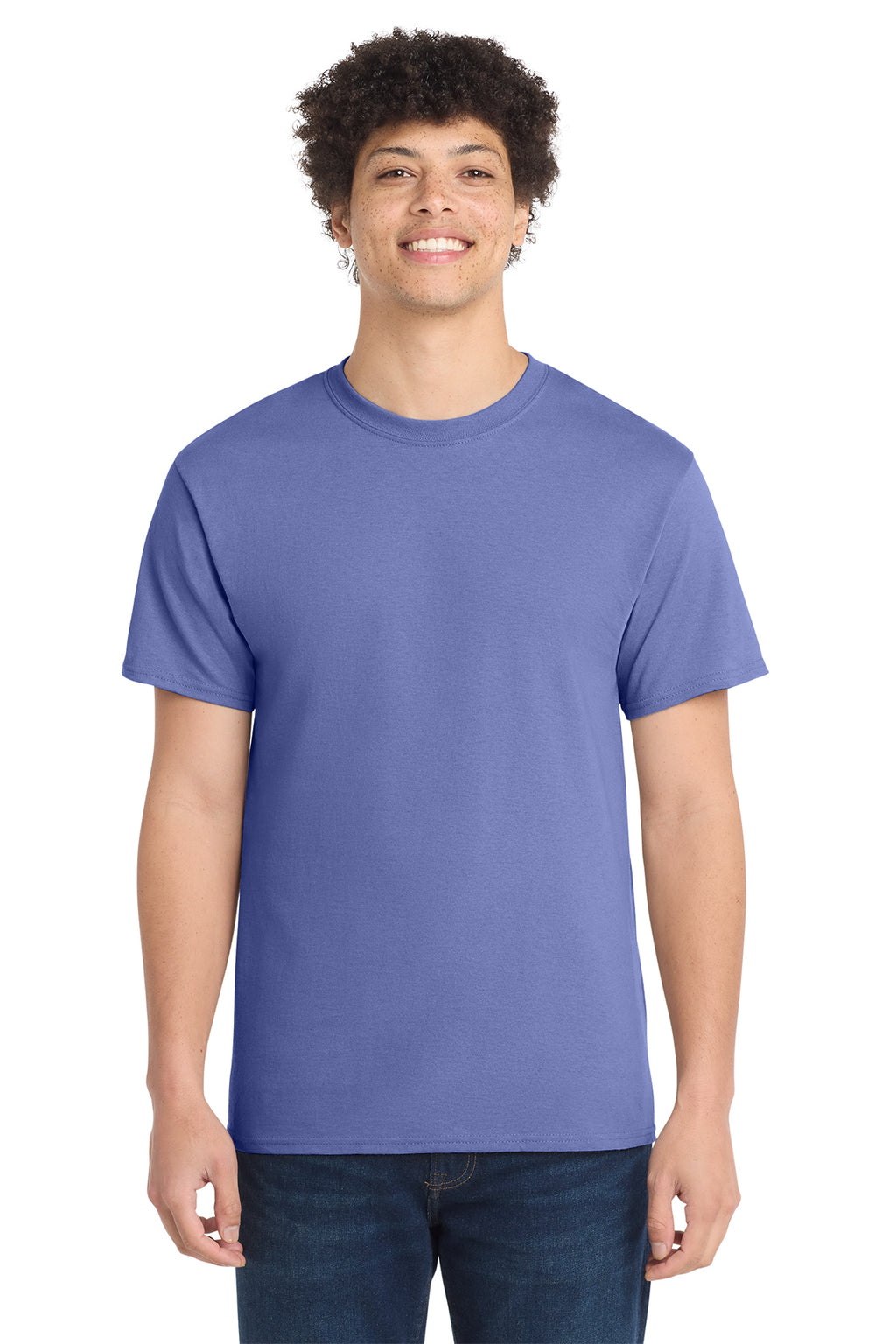 Port & Co Core Cotton Tee - Violet