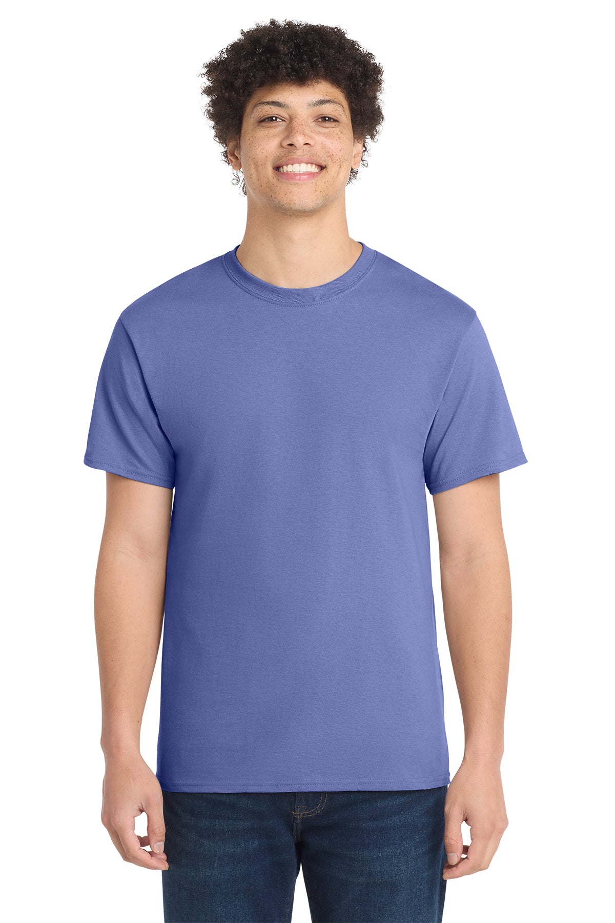 Port & Co Core Cotton Tee - Violet