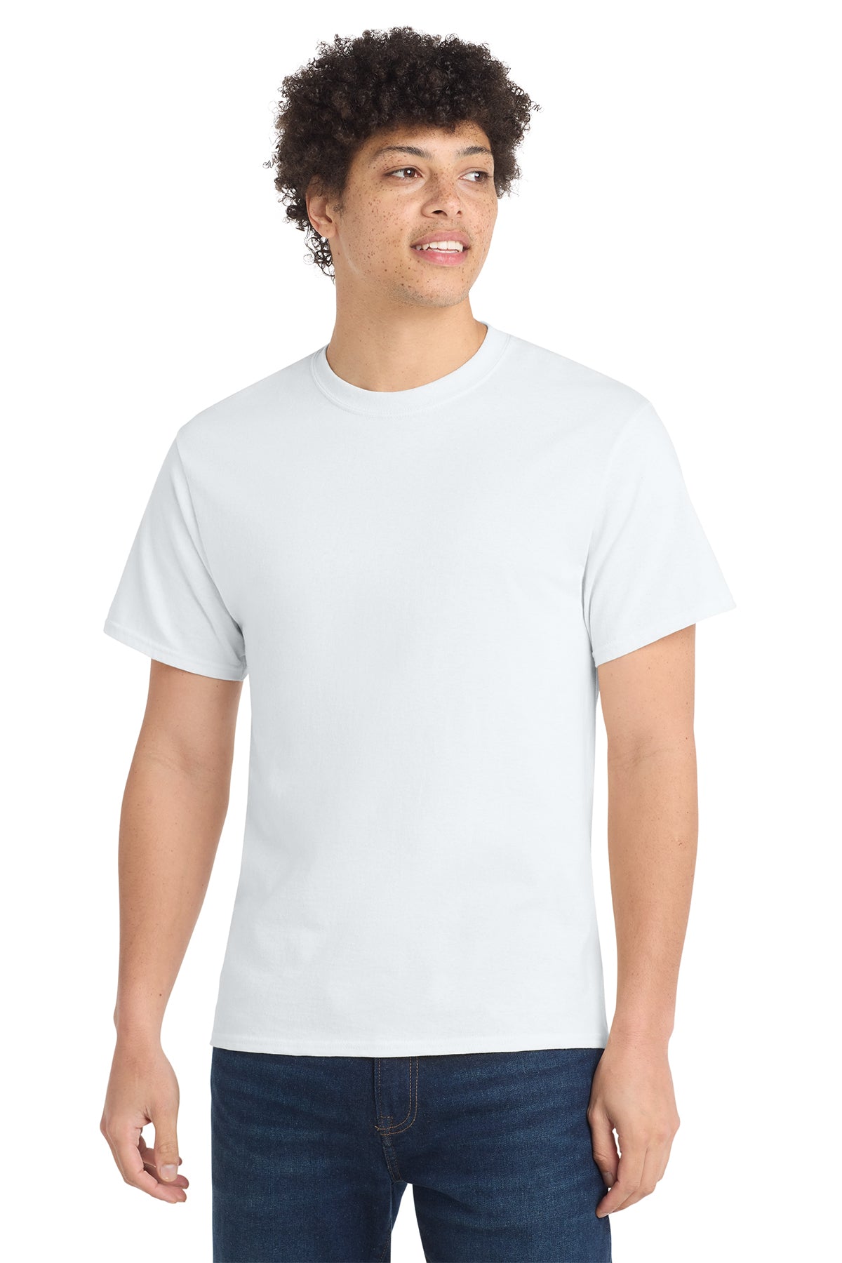 Port & Co Core Cotton Tee - White