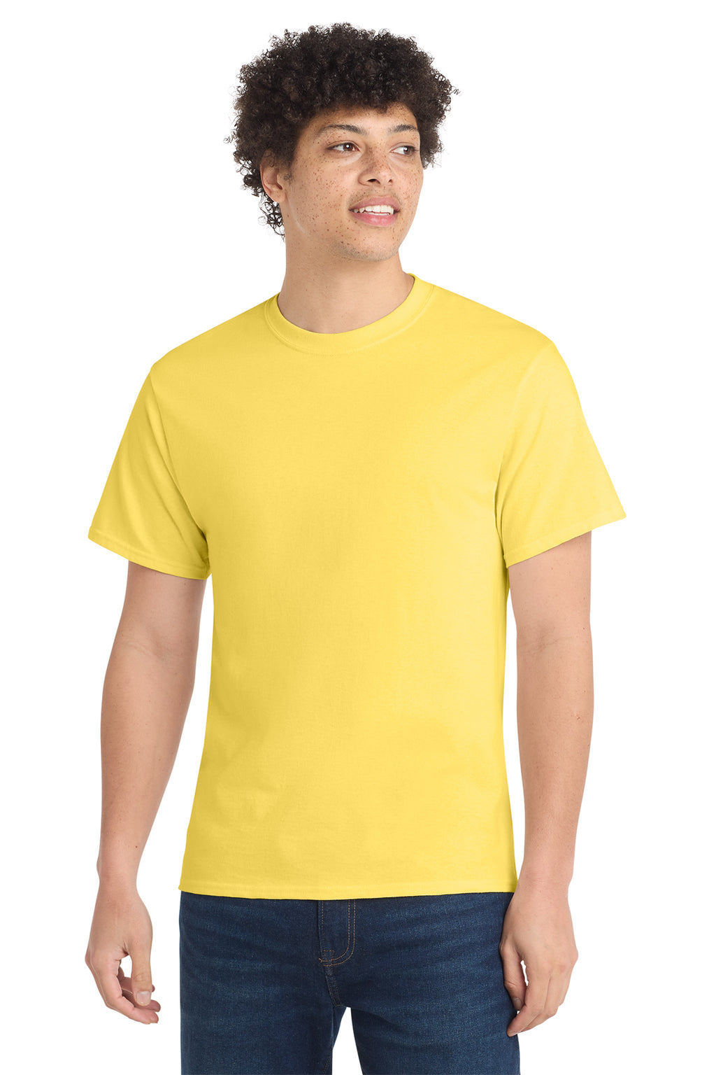 Port & Co Core Cotton Tee - Yellow
