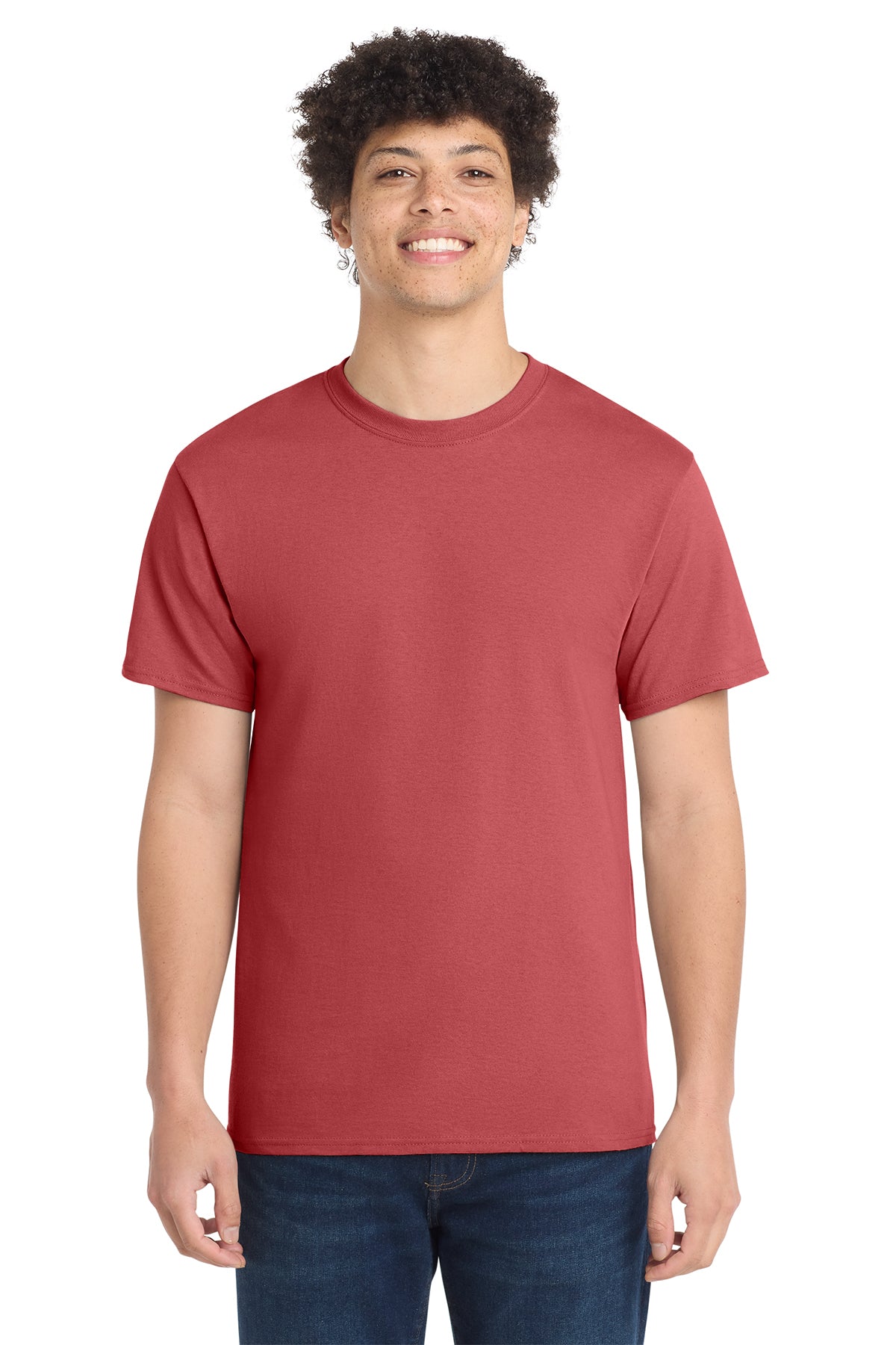 Port & Co Core Cotton Tee - Zinnia