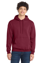 Port & Co Core Fleece Pull Over Hooded Sweatshirt - Cardinal