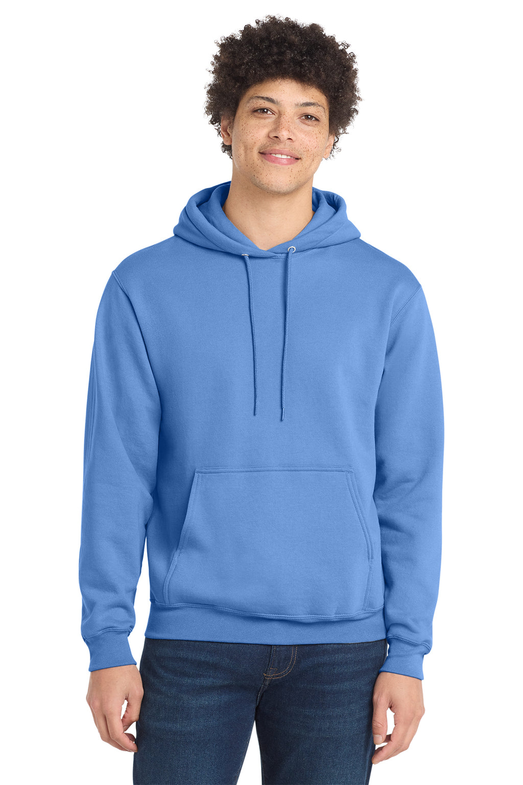 Port & Co Core Fleece Pull Over Hooded Sweatshirt - Carolina Blue