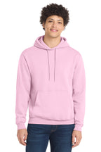 Port & Co Core Fleece Pull Over Hooded Sweatshirt - Cherry Blossom