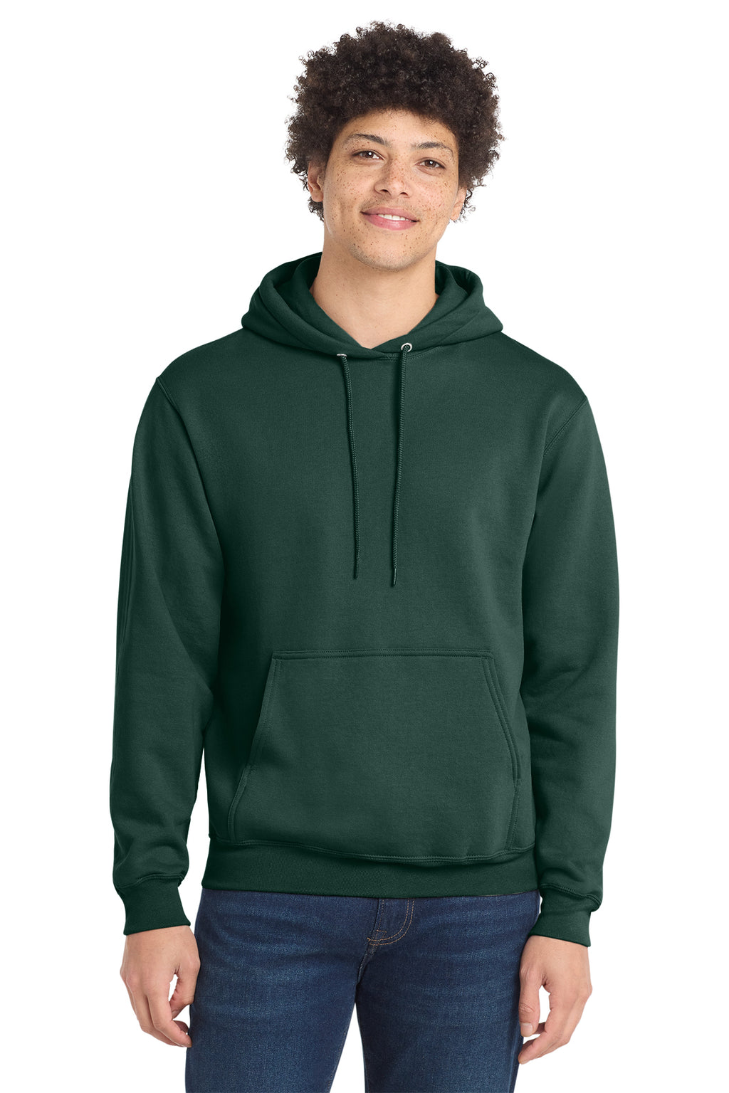 Port & Co Core Fleece Pull Over Hooded Sweatshirt - Dark Green