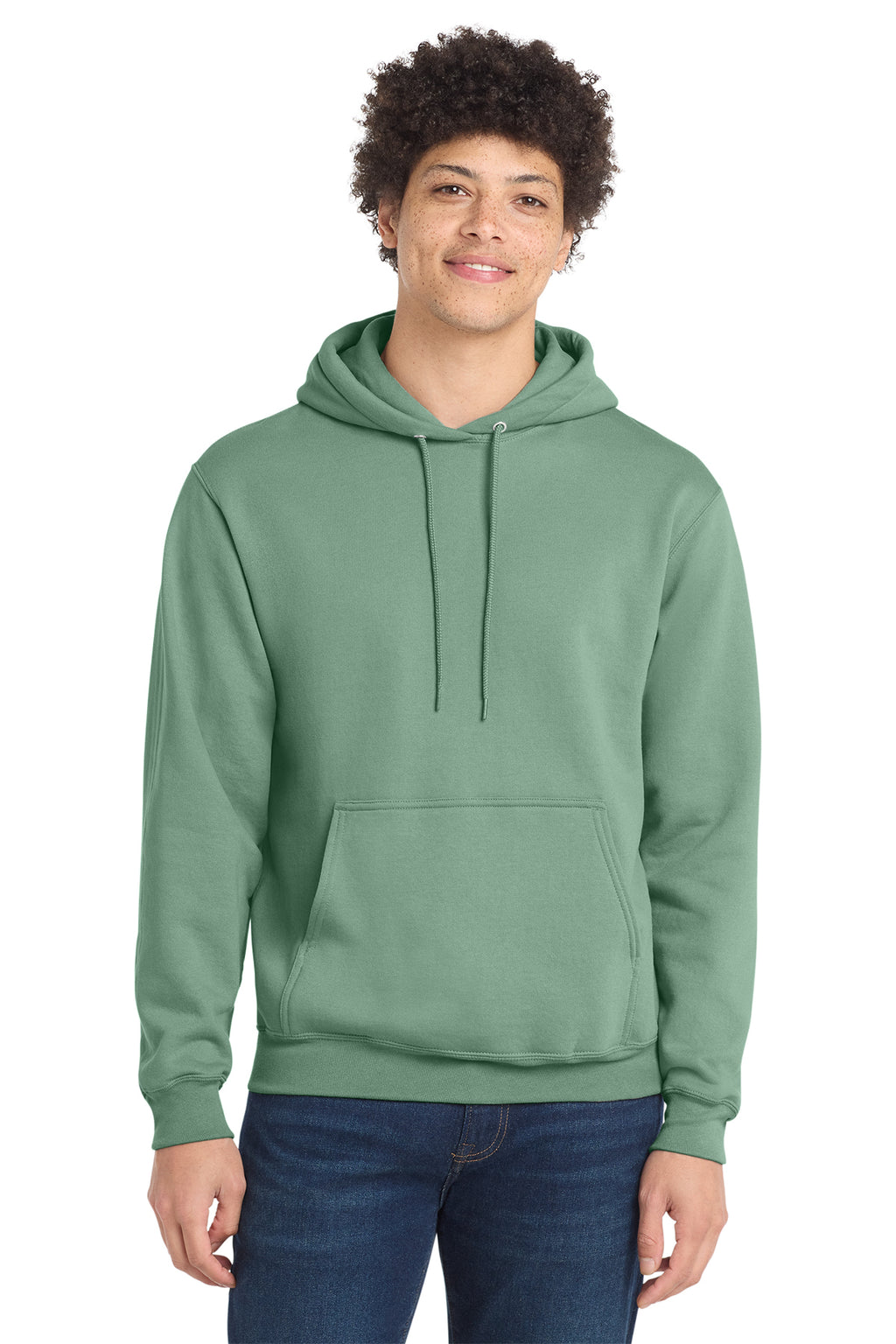 Port & Co Core Fleece Pull Over Hooded Sweatshirt - Laurel Green