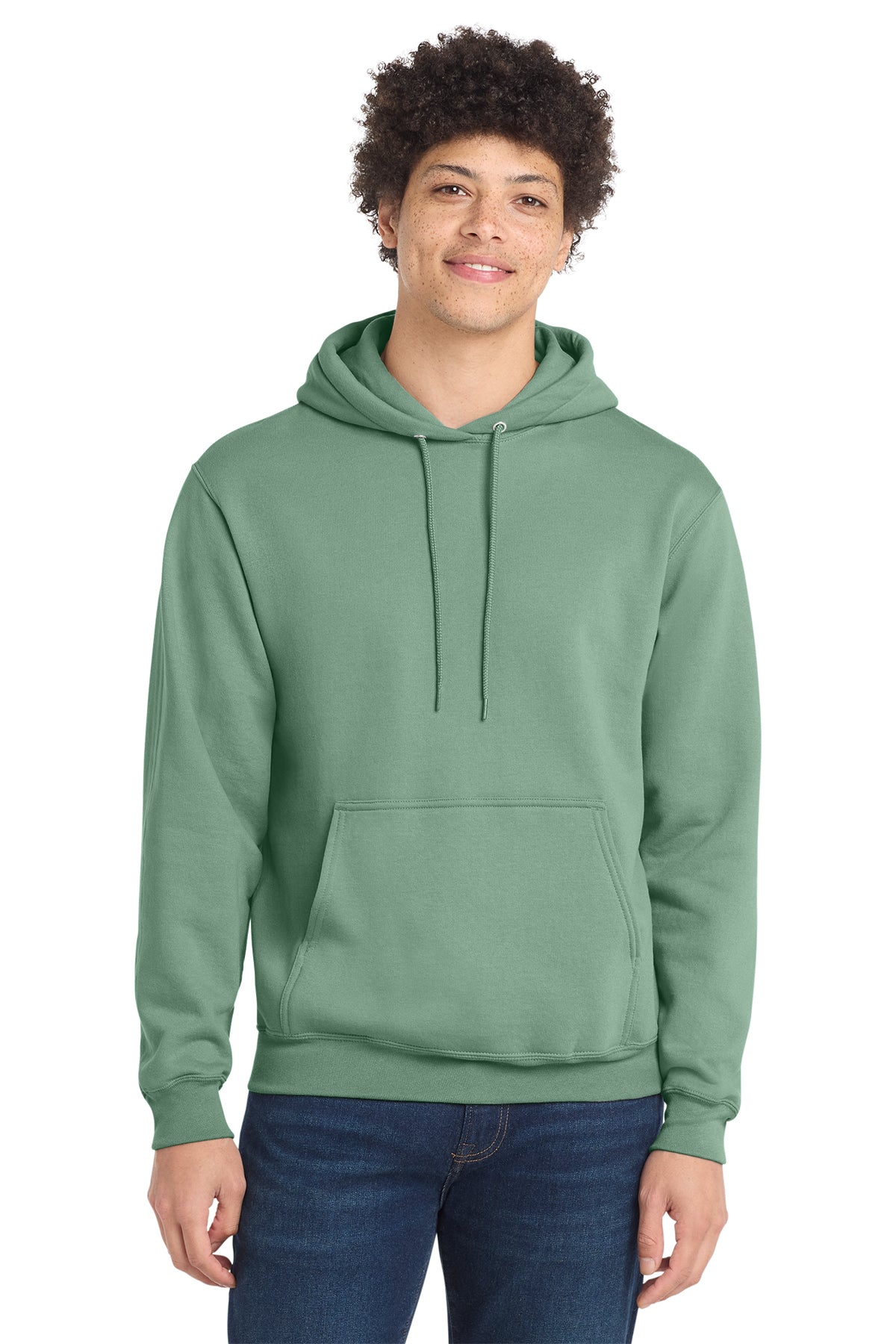 Port & Co Core Fleece Pull Over Hooded Sweatshirt - Laurel Green