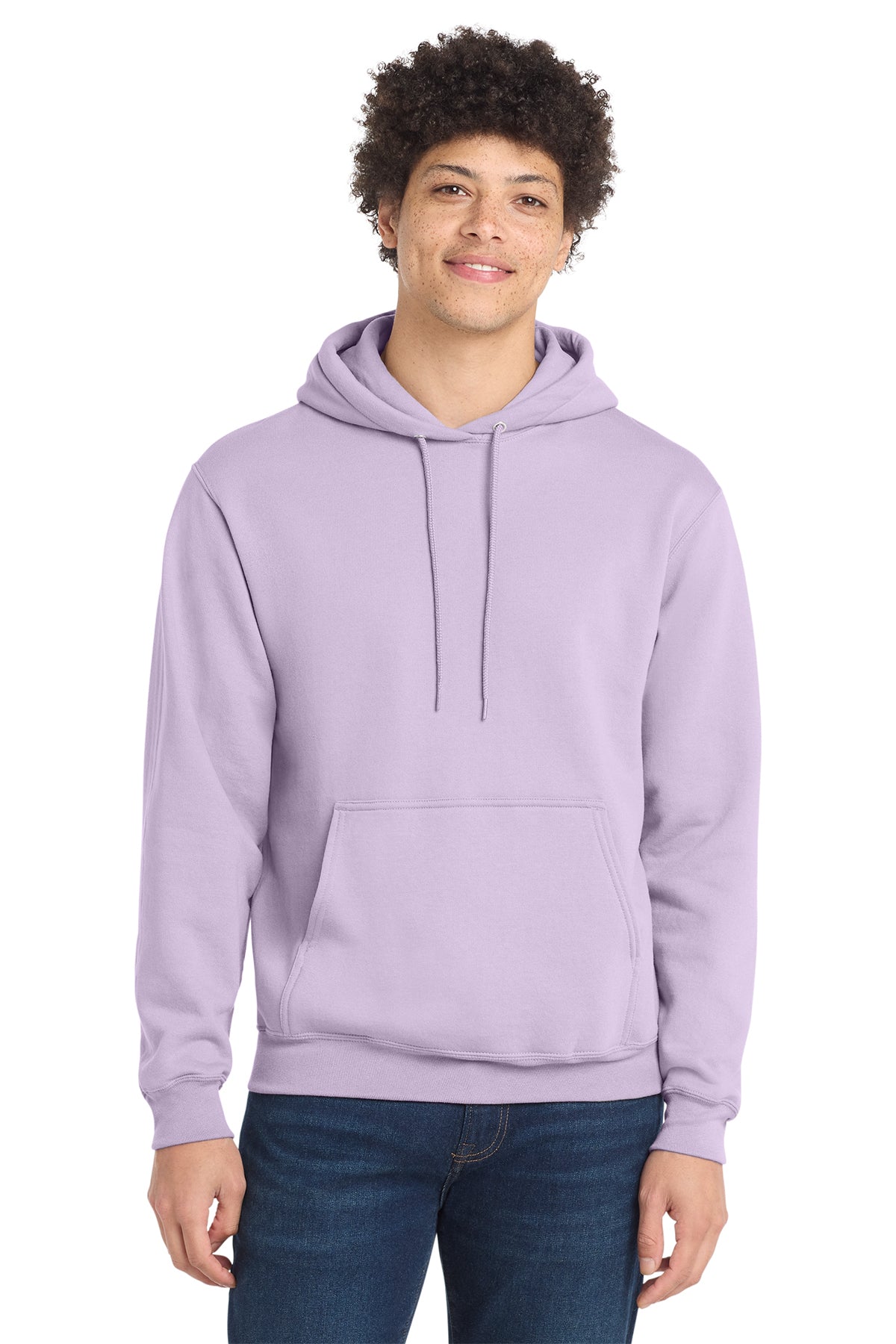 Port & Co Core Fleece Pull Over Hooded Sweatshirt - Lavender
