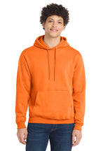 Port & Co Core Fleece Pull Over Hooded Sweatshirt - Neon Orange