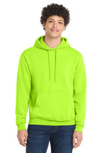 Port & Co Core Fleece Pull Over Hooded Sweatshirt - Neon Yellow