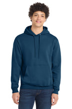 Port & Co Core Fleece Pull Over Hooded Sweatshirt - Neptune Blue