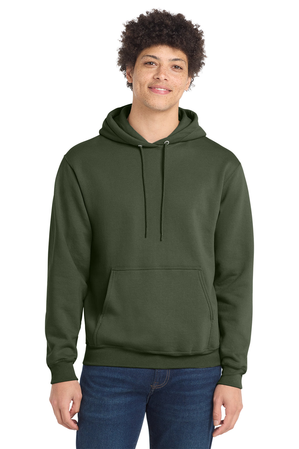 Port & Co Core Fleece Pull Over Hooded Sweatshirt - Olive