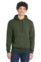 Port & Co Core Fleece Pull Over Hooded Sweatshirt - Olive