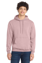 Port & Co Core Fleece Pull Over Hooded Sweatshirt - Pale Blush