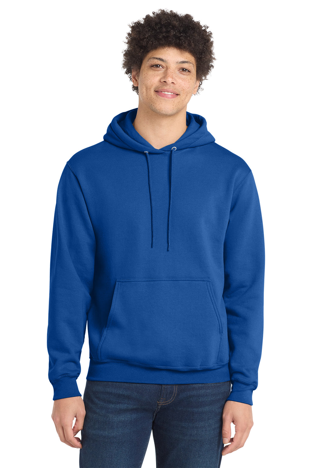 Port & Co Core Fleece Pull Over Hooded Sweatshirt - Royal