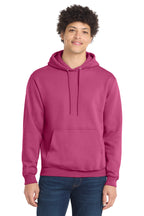 Port & Co Core Fleece Pull Over Hooded Sweatshirt - Sangria