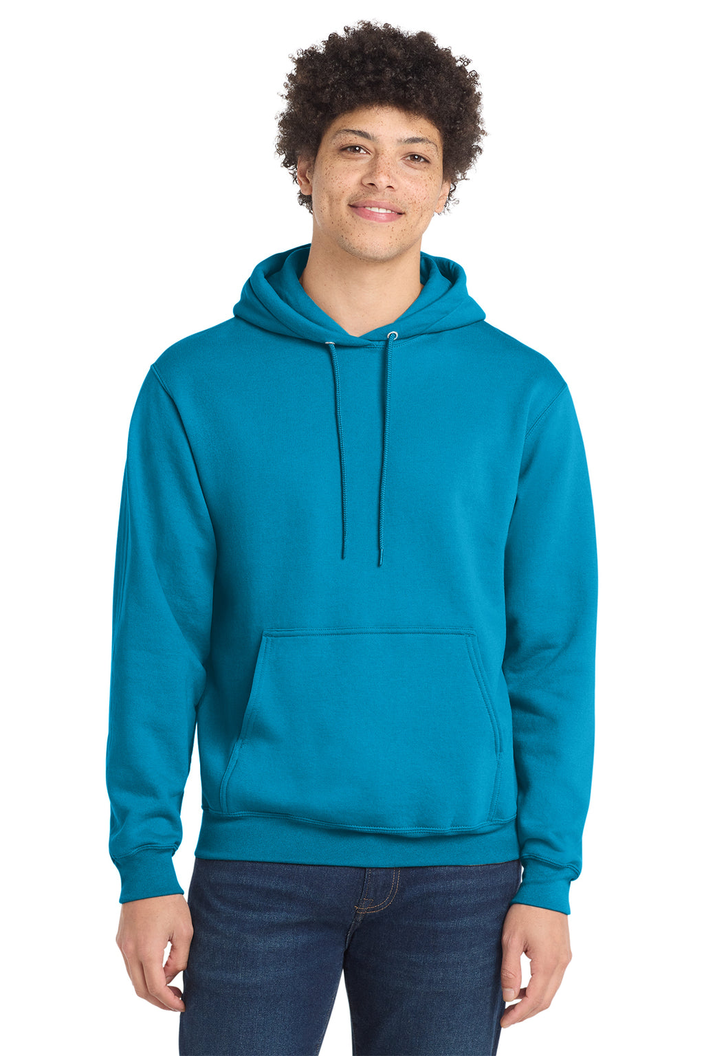 Port & Co Core Fleece Pull Over Hooded Sweatshirt - Sapphire