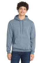 Port & Co Core Fleece Pull Over Hooded Sweatshirt - Stonewashed Blue