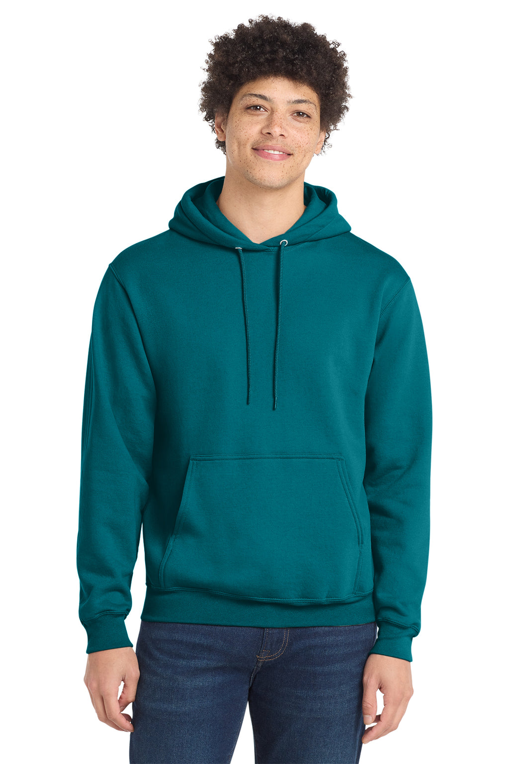 Port & Co Core Fleece Pull Over Hooded Sweatshirt - Teal