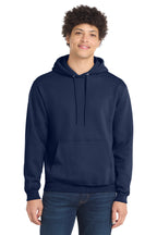 Port & Co Core Fleece Pull Over Hooded Sweatshirt - True Navy