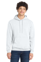 Port & Co Core Fleece Pull Over Hooded Sweatshirt - White