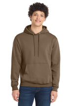 Port & Co Core Fleece Pull Over Hooded Sweatshirt - Woodland Brown