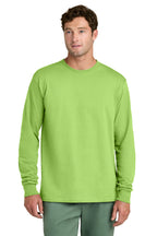 Port & Co Core Long Sleeve Tee - Lime