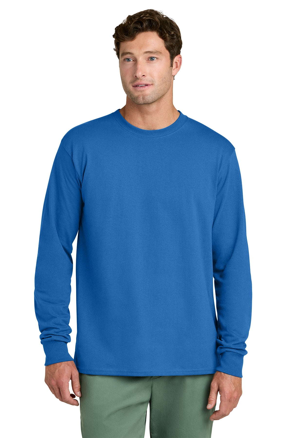 Port & Co Core Long Sleeve Tee - Royal