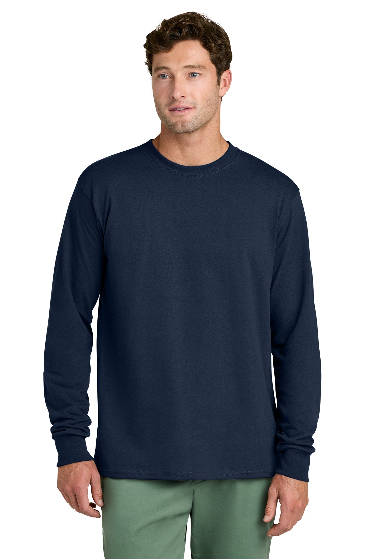 Port & Co Core Long Sleeve Tee - True Navy