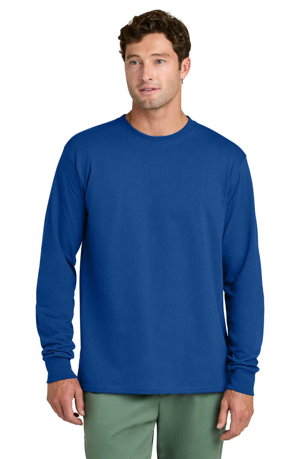 Port & Co Core Long Sleeve Tee - True Royal