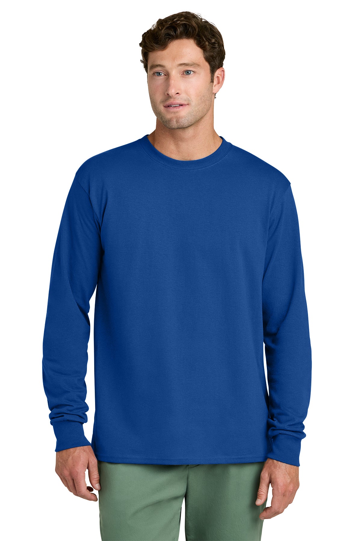Port & Co Core Long Sleeve Tee - True Royal